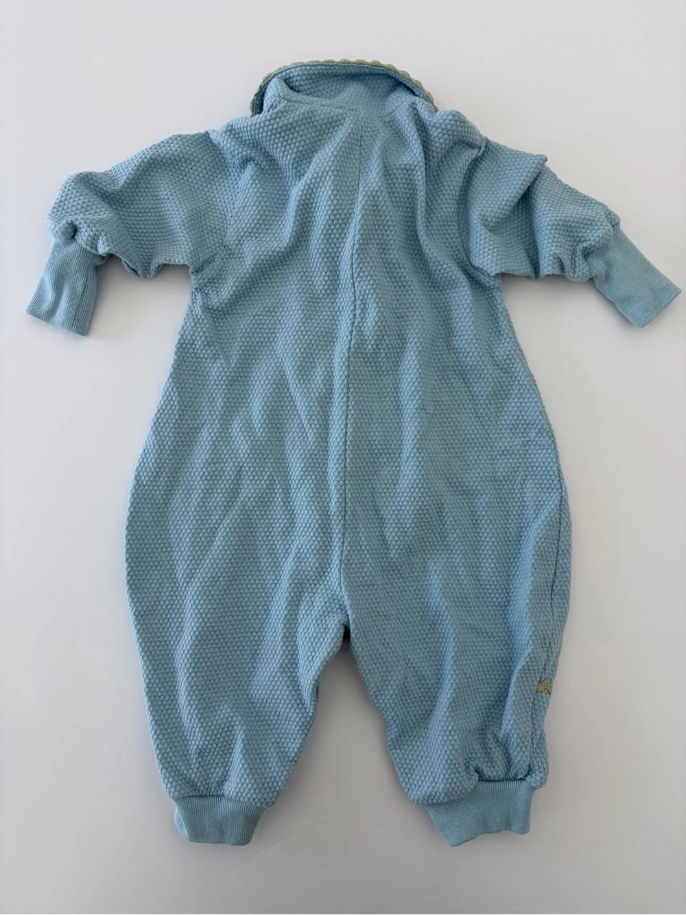 Vintage Rare 2000s Mickey & Co Blue Thermal Knit Romper Millennium Minnie 6-9 Mo